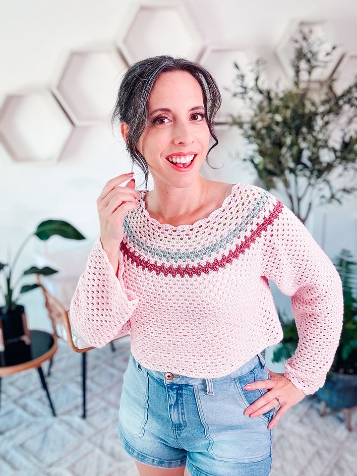 Granny Summer Top Crochet Pattern product image (1)