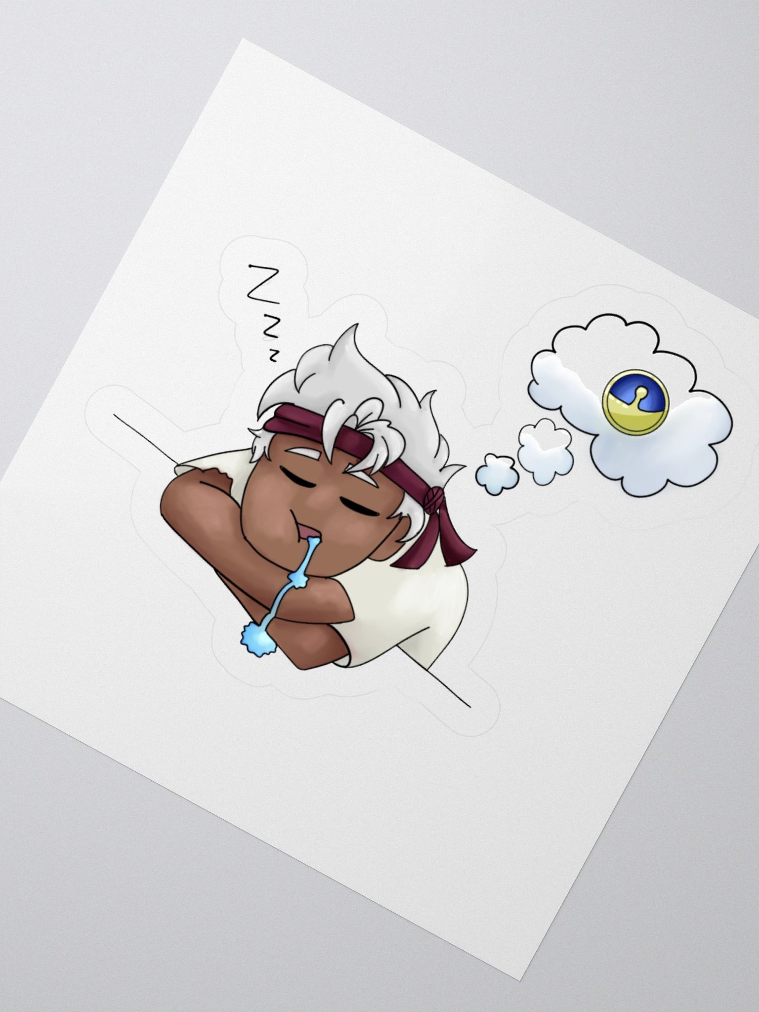 Sleepy Tiny BDubs Sticker product image (4)