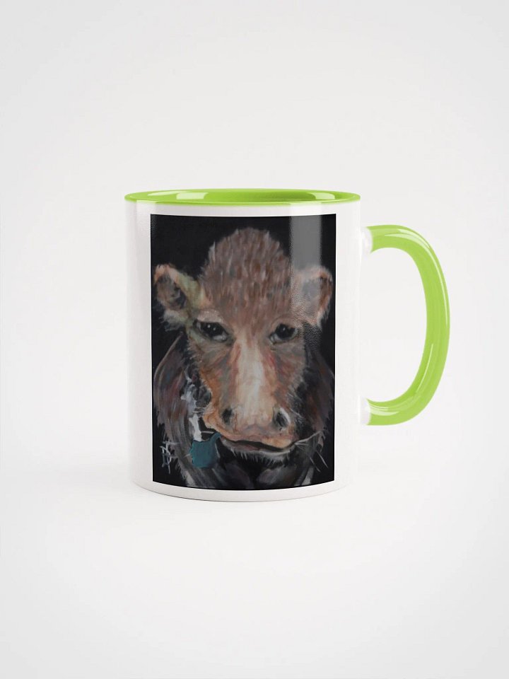 Acrylic on Canvas Reproduction Pipe Smoking Cow Mug product image (1)