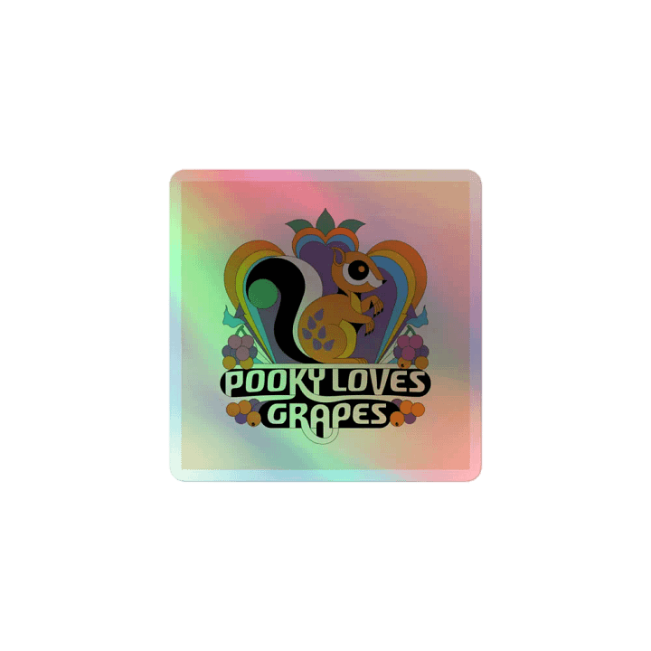Pooky's Psychedelic Squirrel Sticker Sheet product image (1)