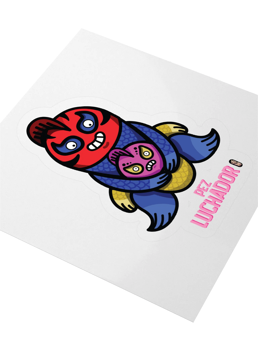 Pez Luchador - Sticker (Kiss Cut) product image (3)