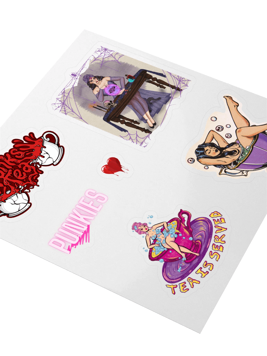 Punkies Tea Party Sticker Pack product image (8)