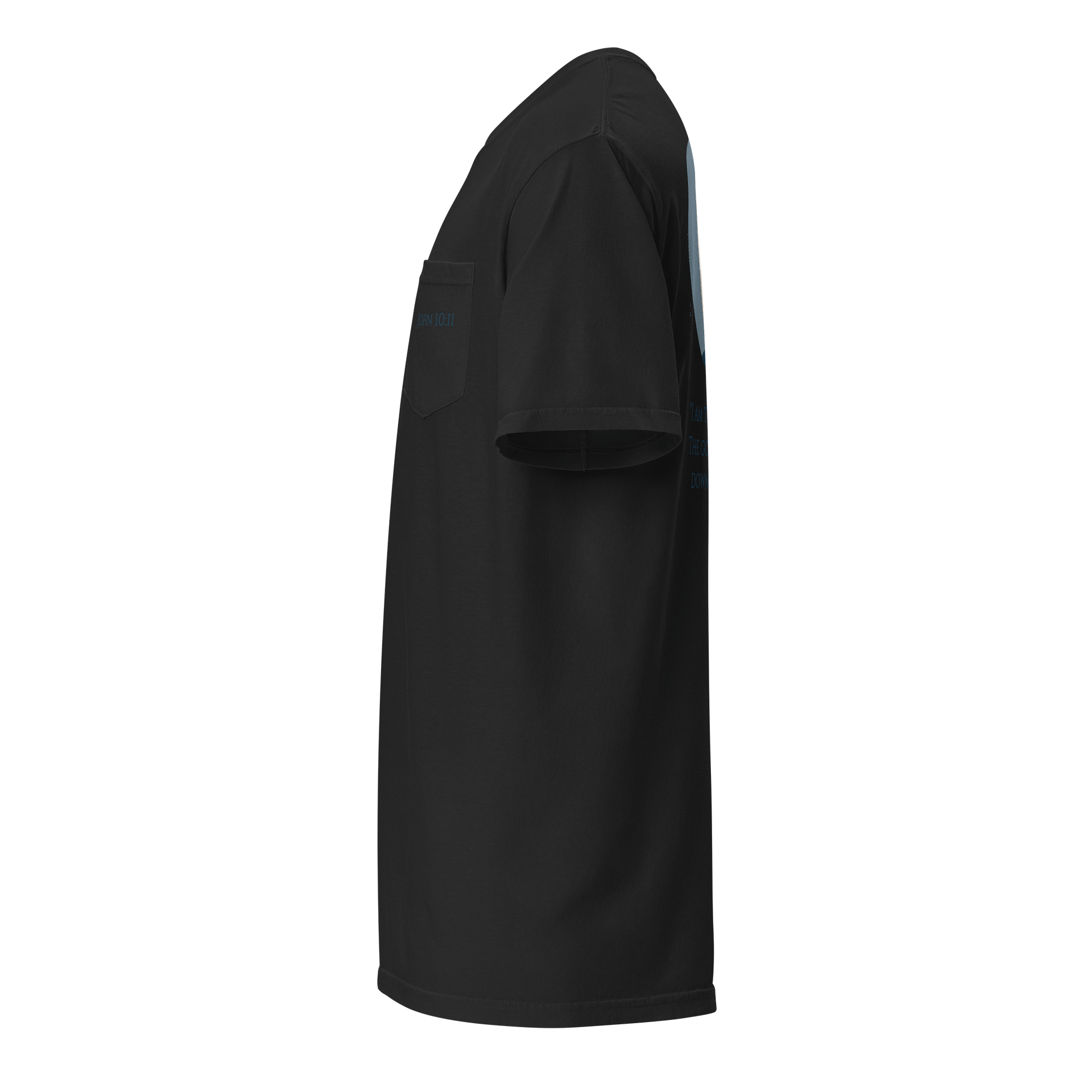 Shepherd of Grace Christian Pocket T-Shirt | John 10:11 product image (13)