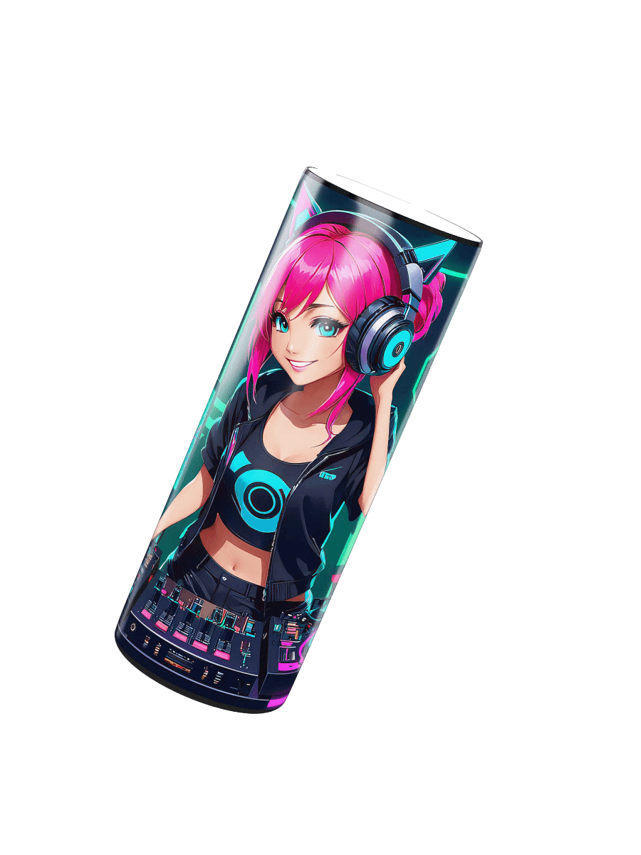 Dj Girl 20 oz Skinny Stainless Steel Tumbler - v1 product image (3)