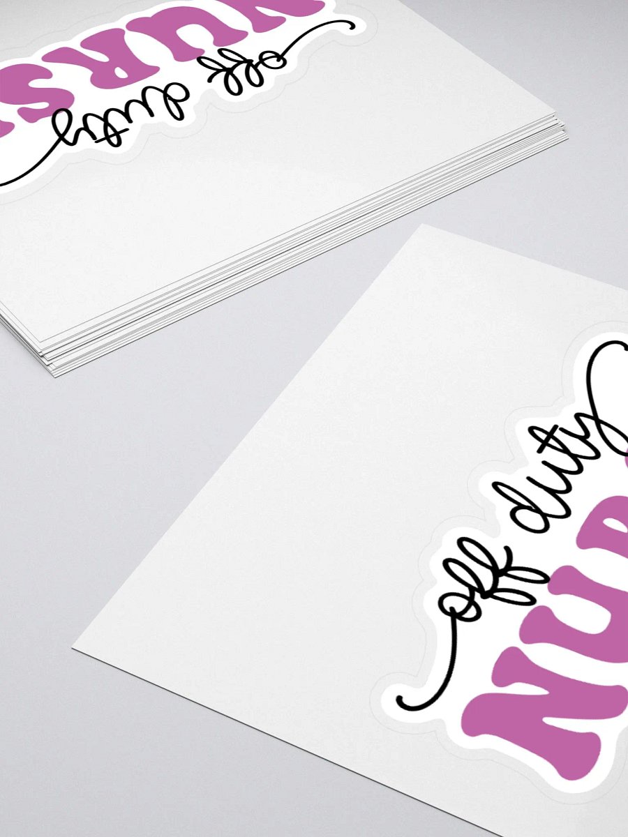 Off Duty Nurse Sticker product image (12)