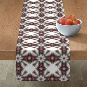 Seamless Pattern - Geometric Floral Pattern in Pale Oranges and Greens product image (8)