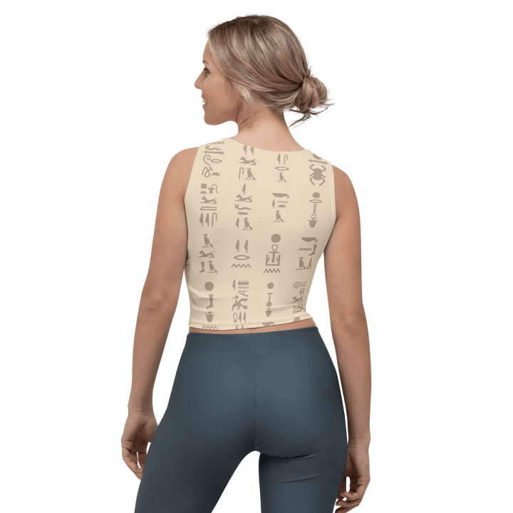Isis Beige Crop Top Shirt Tank Top product image (2)