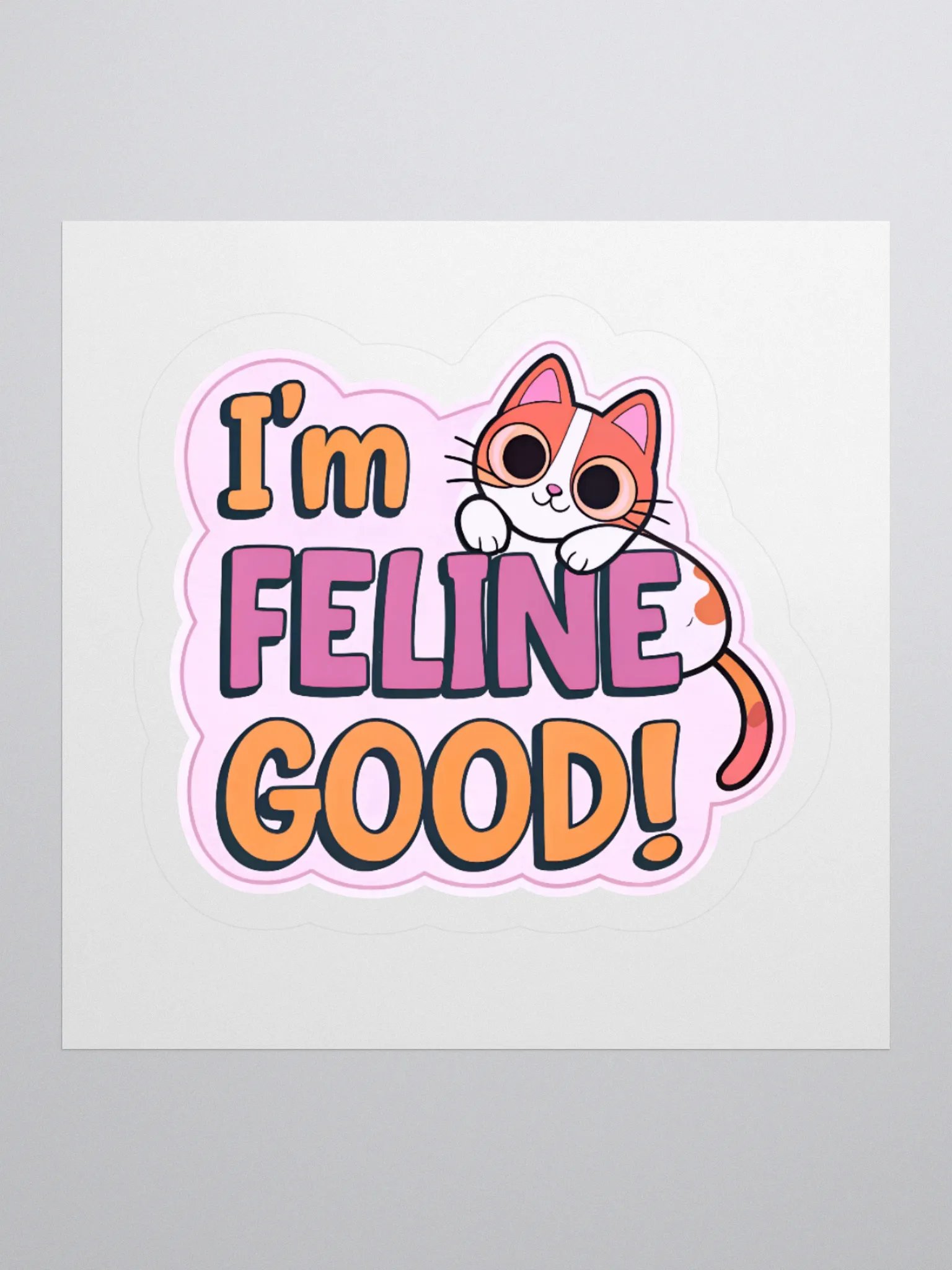 Feline Good Kiss Cut Stickers product image (2)