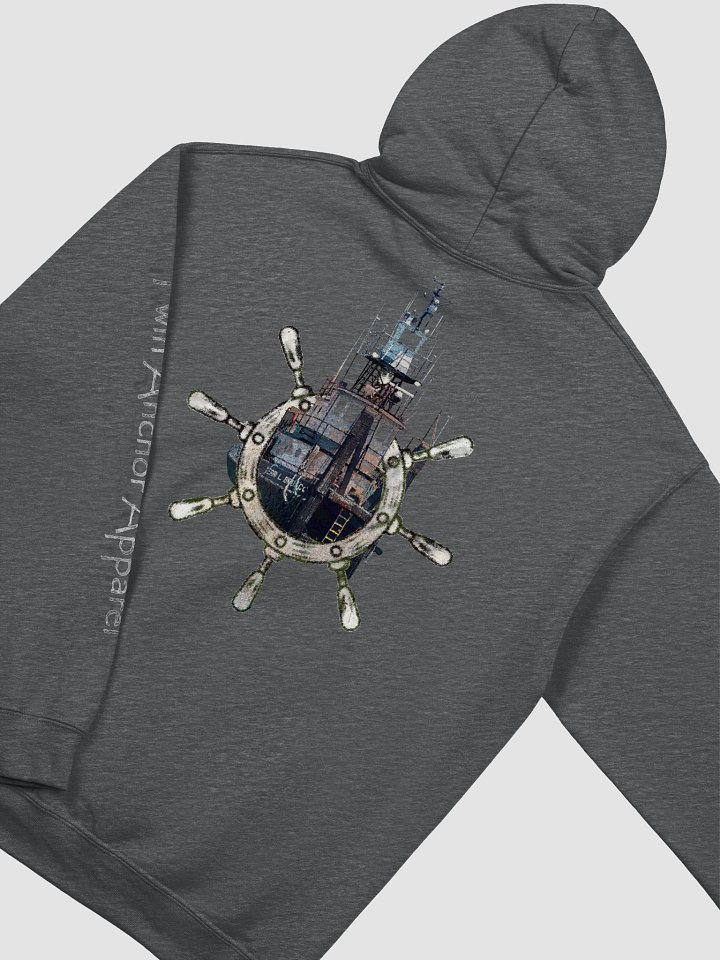 Ship Wheel & Terri L. Brusco - Sleeve Twin Anchor Hoodie product image (1)