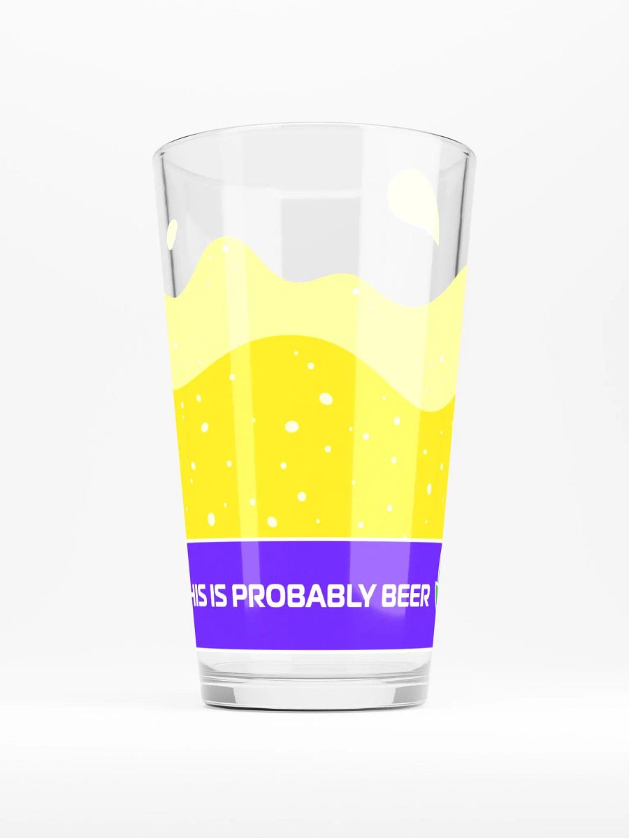 This Probably Beer Pint Glass product image (3)