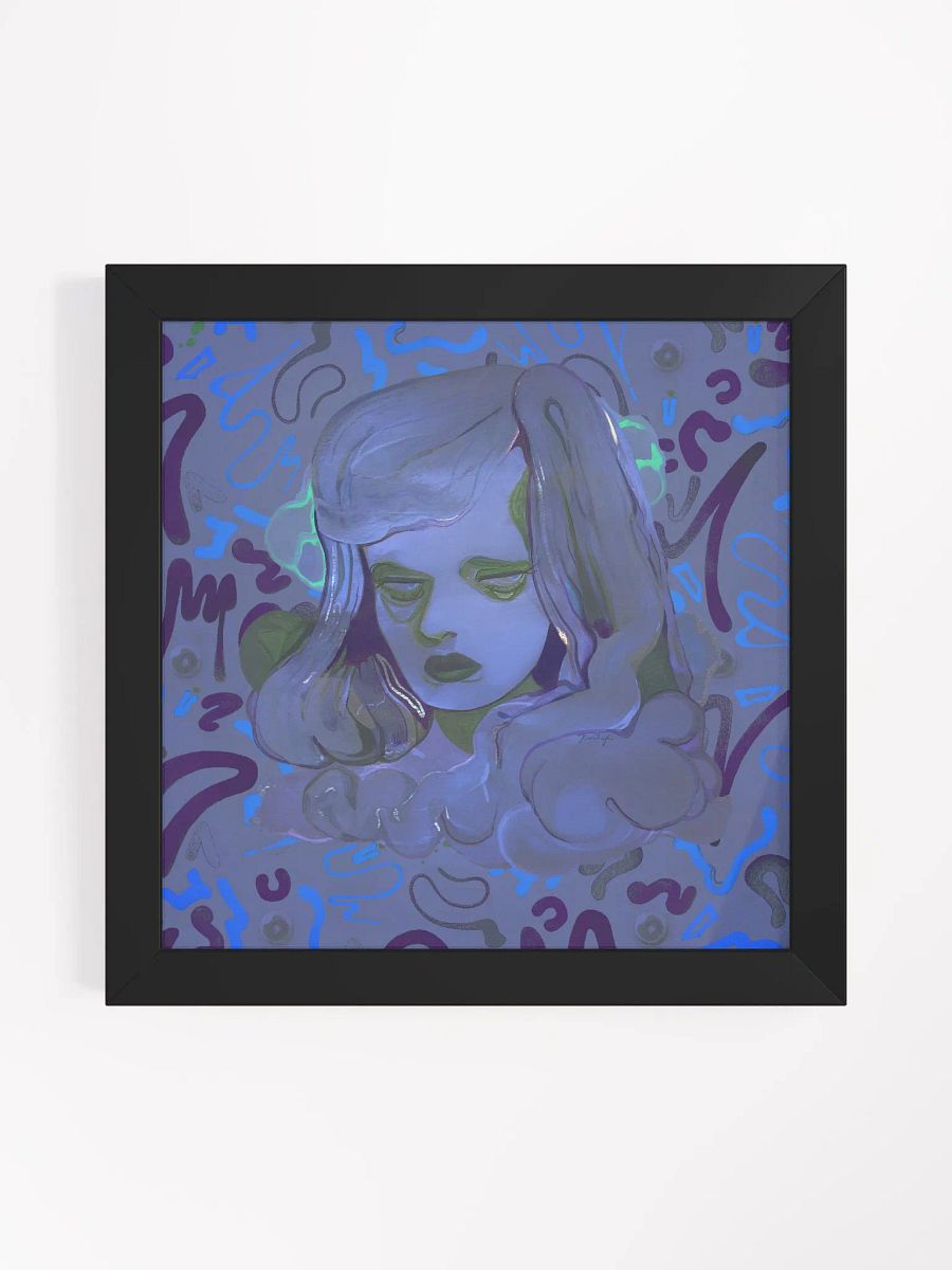 The Sea in Her Eyes Square Framed Matte Print product image (2)