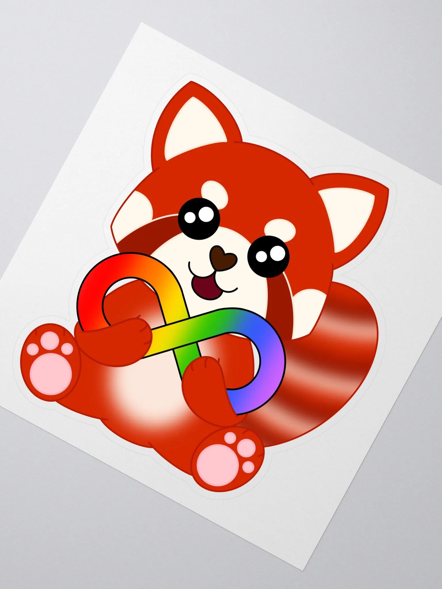 Red Panda Diversity Sticker product image (2)