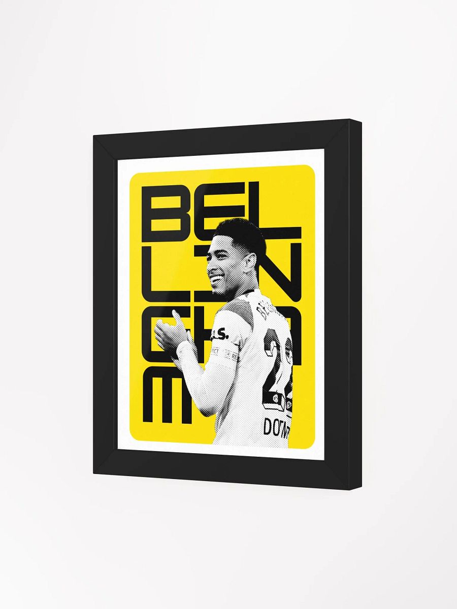 Jude Bellingham BW Borussia Dortmund Name Art Framed Print product image (4)