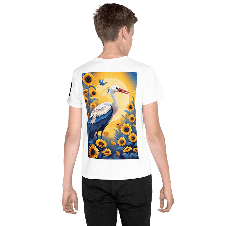 All-Over Print Youth Crew Neck T-Shirt UK "Pulse of the Nation" product image (1)