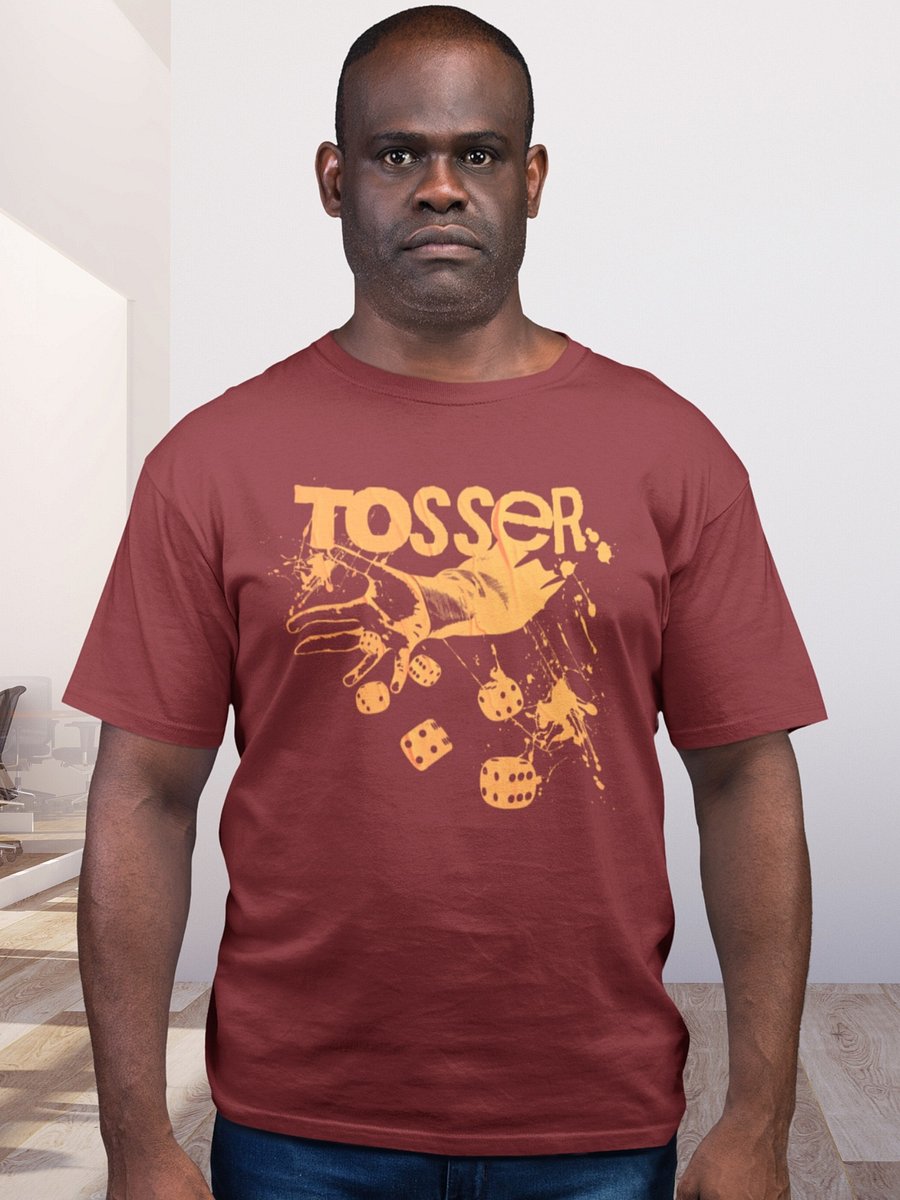 Tosser Dice Rolling Unisex T-shirt for Board Gamers - Cardinal product image (1)