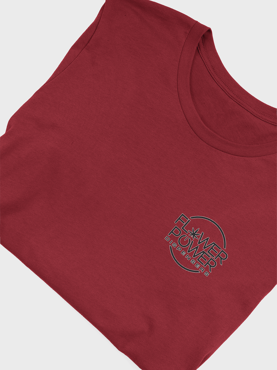 Flower Power Logo Tee (Black, White Outline Logo) product image (25)