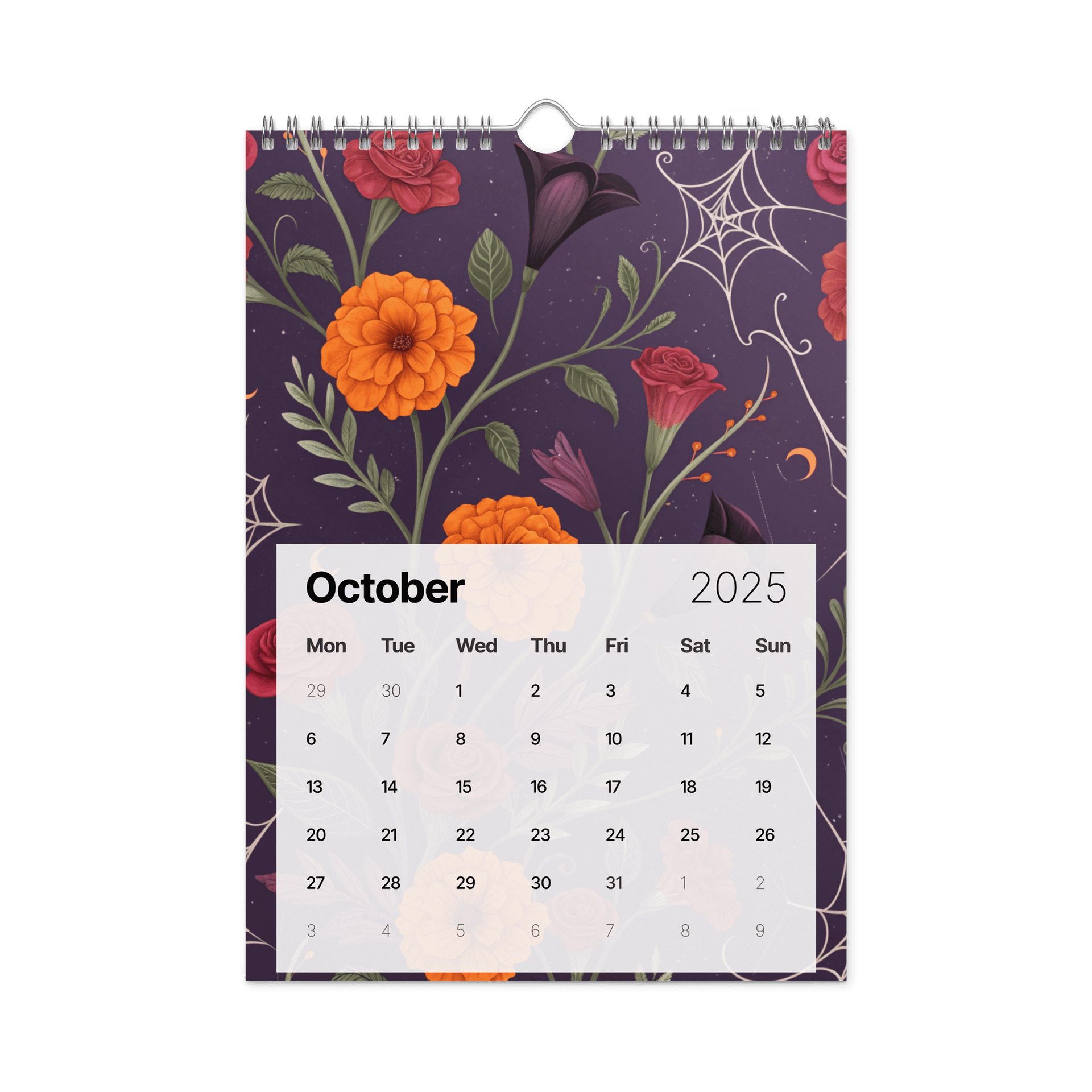 SEAMLESS FLORAL PATTERN WALL CALENDAR 2026 product image (12)
