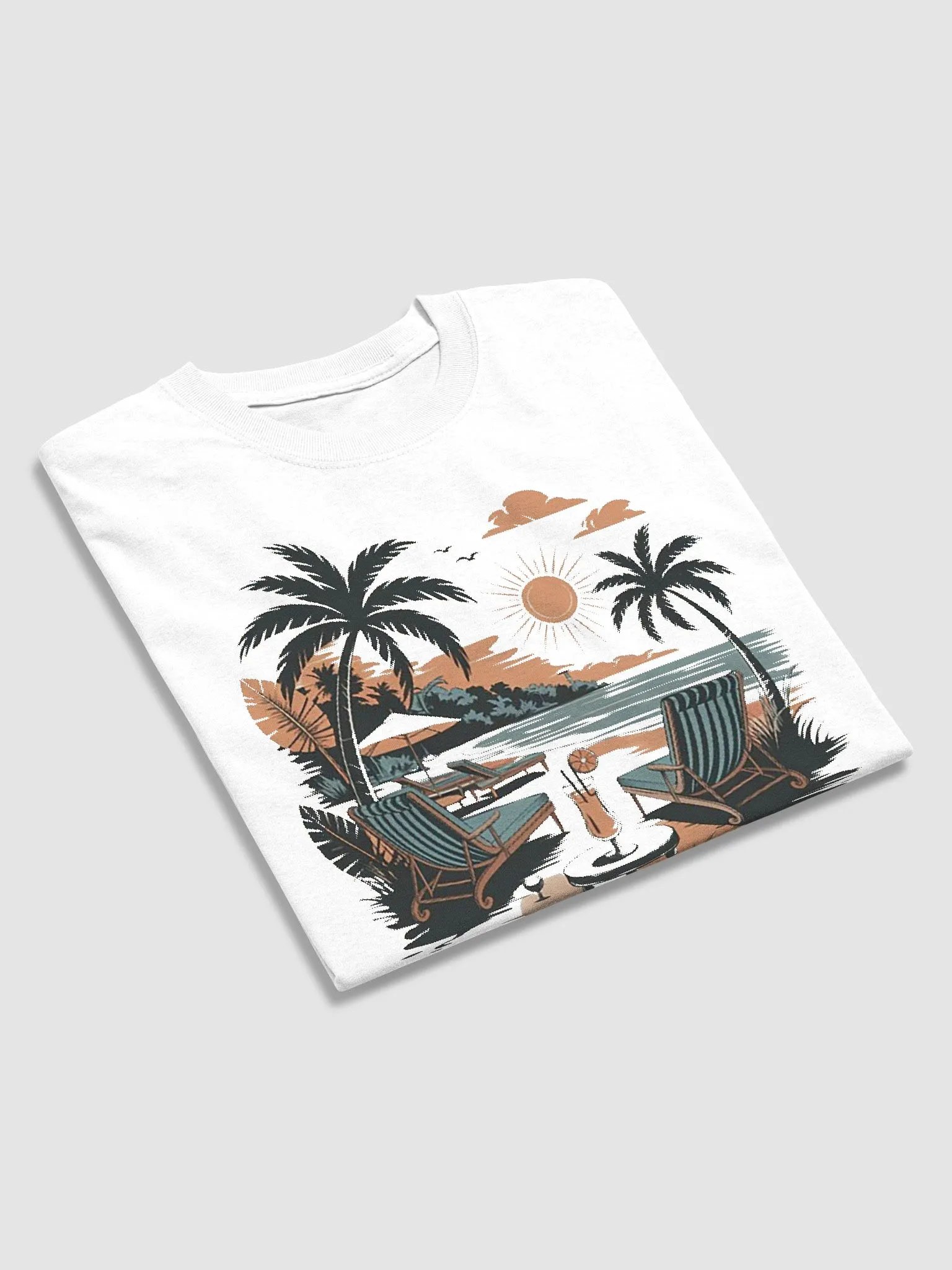 "This Is My Beach T-Shirt" #Statement Heavyweight White T-Shirt product image (3)