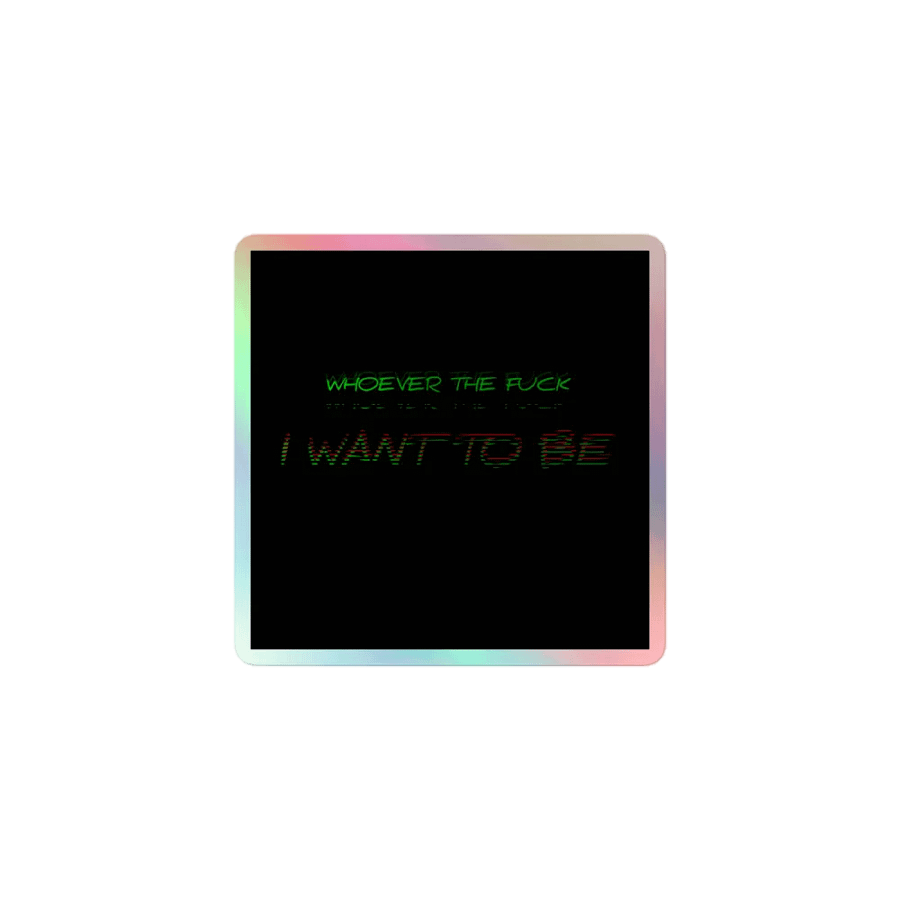 Identity Glitch Holographic Sticker Set product image (1)