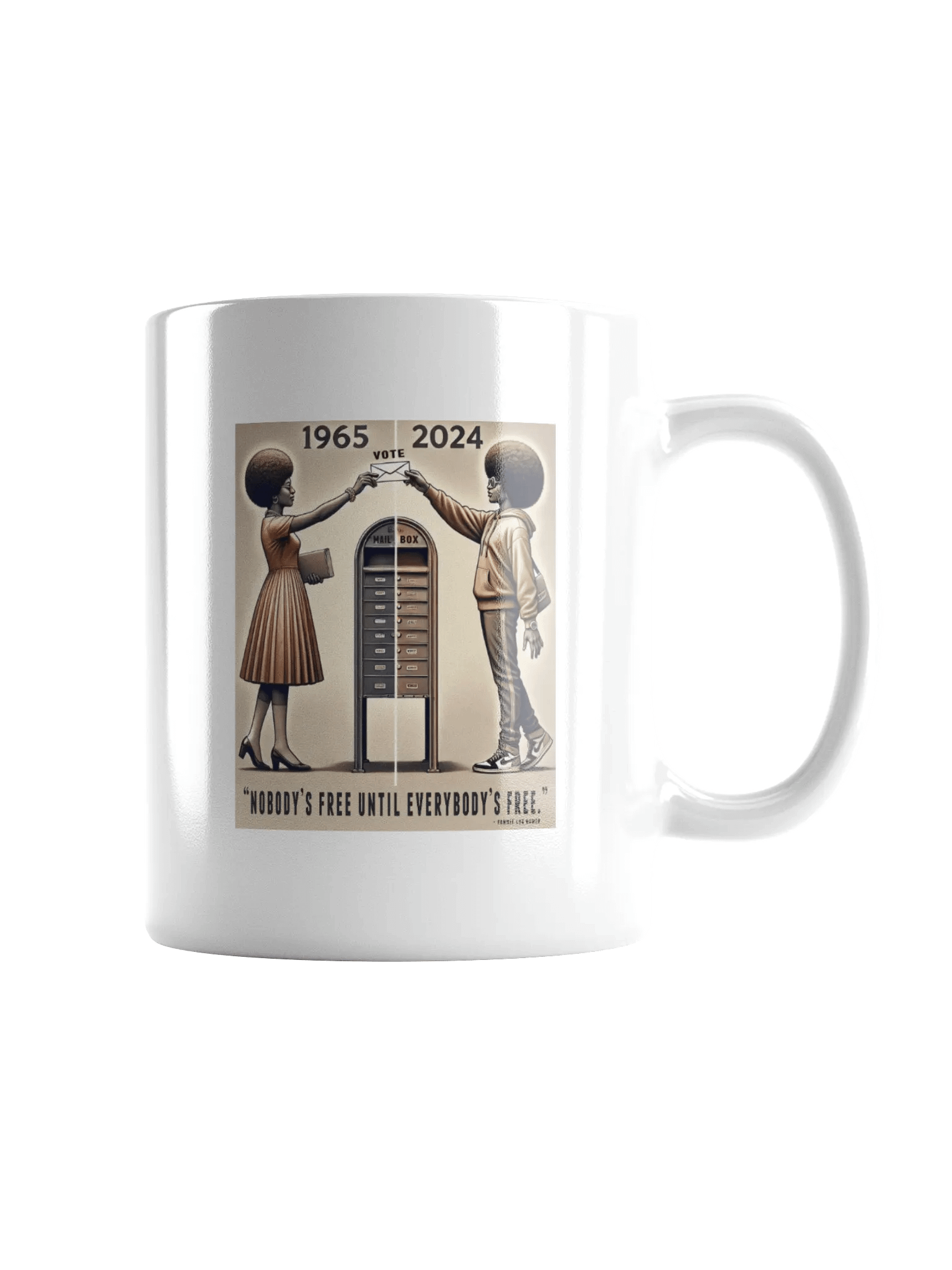 "Nobody’s Free" Coffee Mug – Sip with Purpose, Honor the Legacy product image (3)