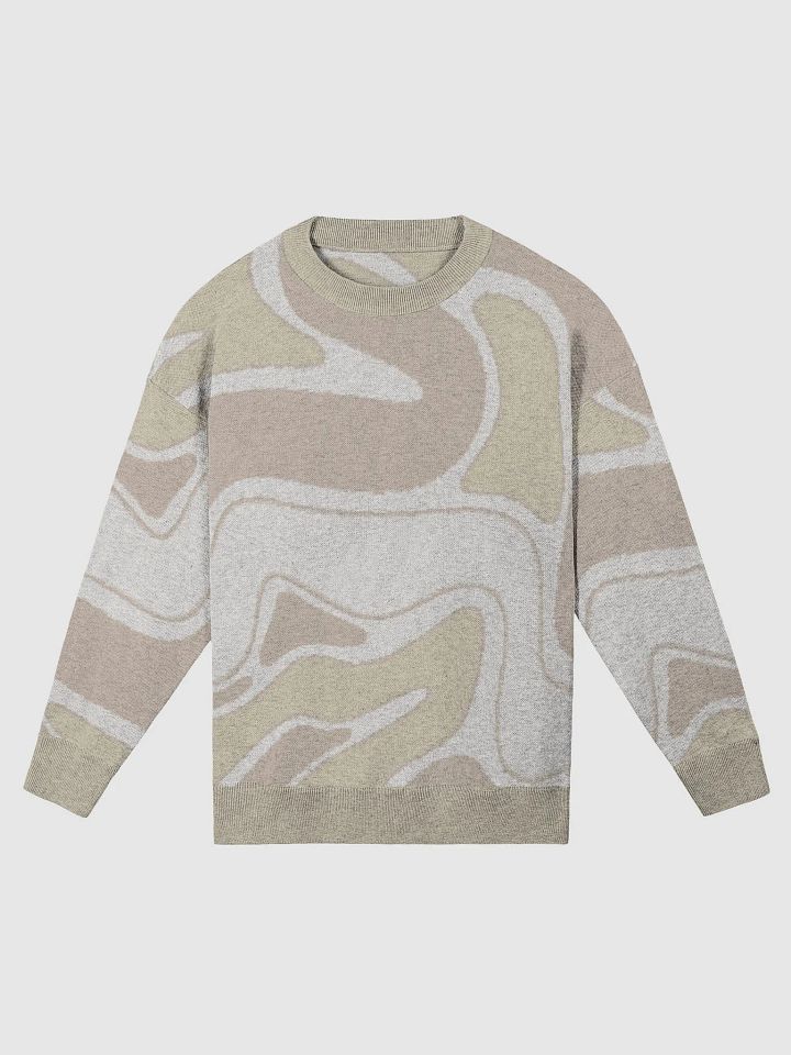 Jacquard Knit Crewneck Sweater - Sand product image (1)