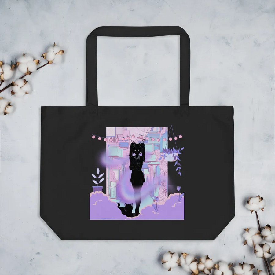 Urban Catgirl Anime Tote Bag product image (3)