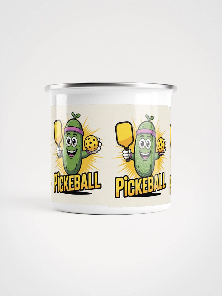 "Dill With It Pickleball Enamel Mug" product image (2)