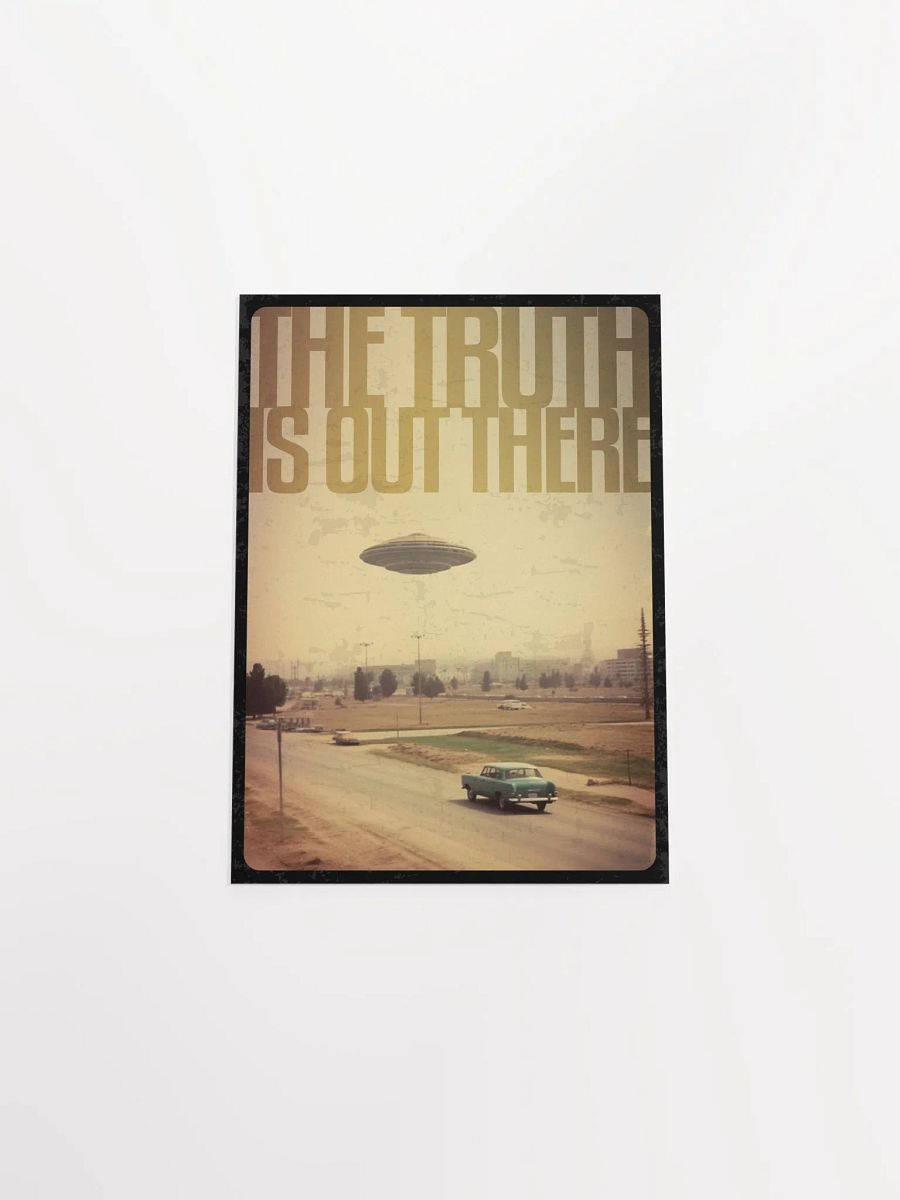 The Truth is Out There / The X-Files retro 60s poster — sci-fi poster, movie poster, space art print product image (8)