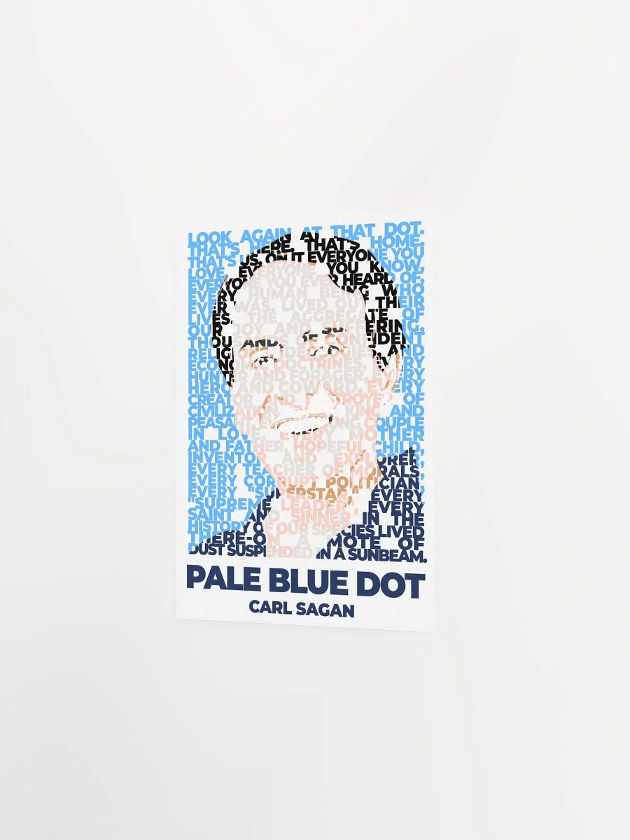 Pale Blue Dot poster, Carl Sagan quote — space poster, science poster, aesthetic poster, text-art poster product image (7)