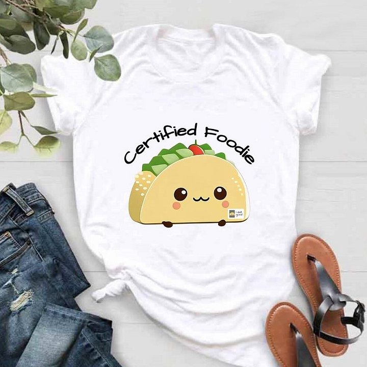 Certified Foodie (Black Text) product image (1)