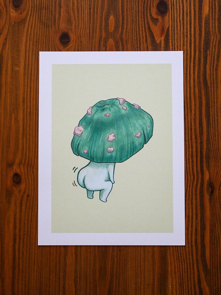 DANCE MUSH GREEN PRINT product image (1)