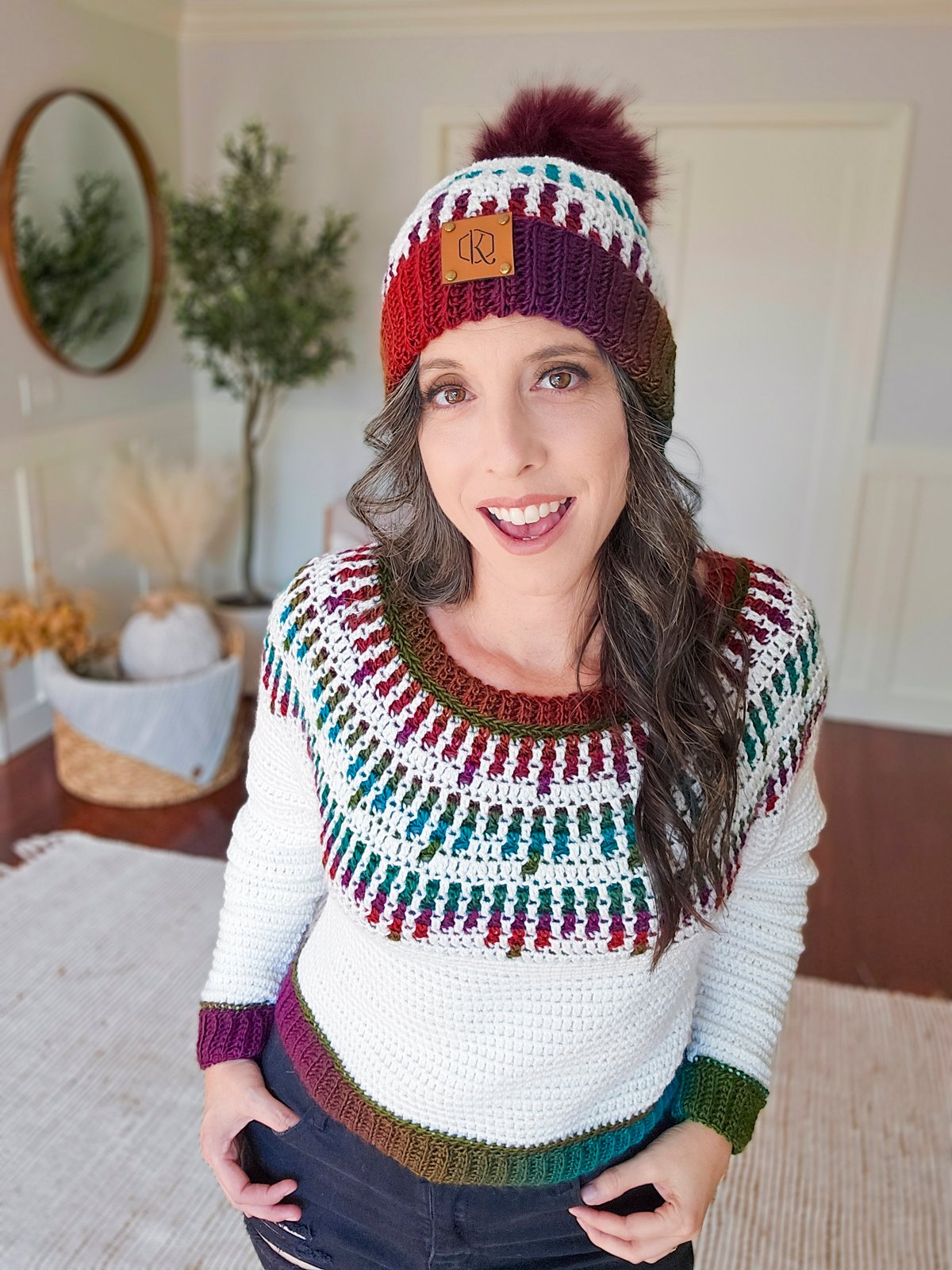 Mosaic Ridge Crochet Hat Pattern (Baby - Adult Sizes + Video Tutorial product image (8)