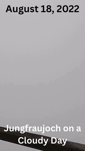 White-out at 3 454 m! 🌫️❄️ The Sphinx platform view was gone, but playing in the snow on Switzerland’s Top of Europe was stil...