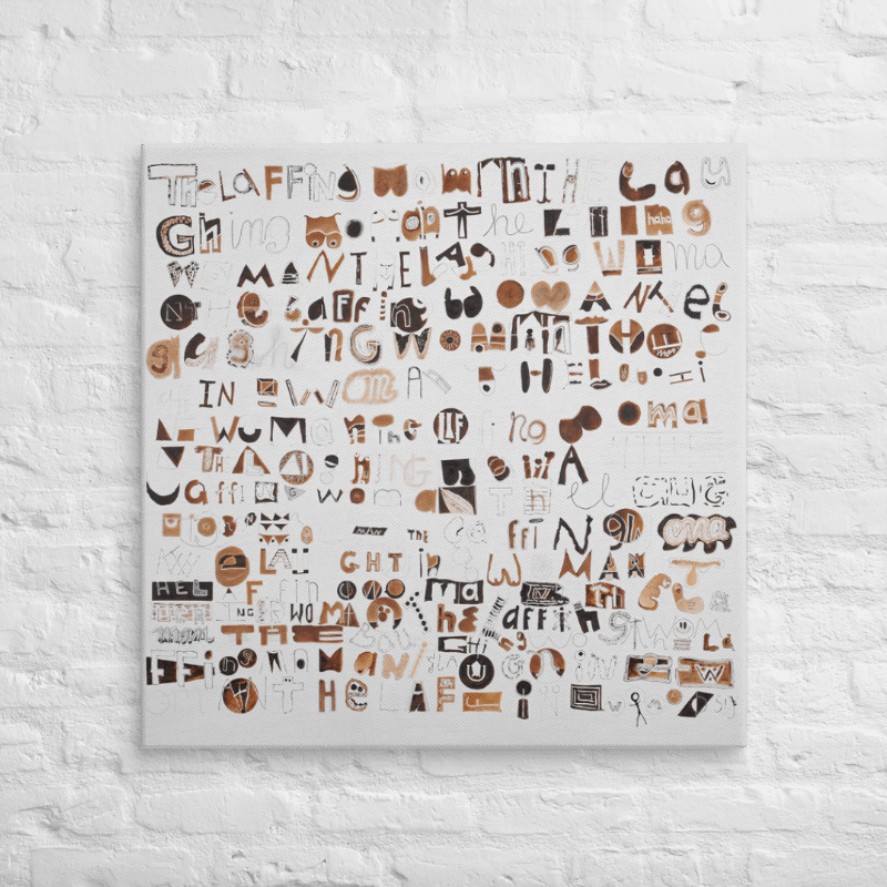 The Laughing Woman on Canvas (32" x 32") product image (2)
