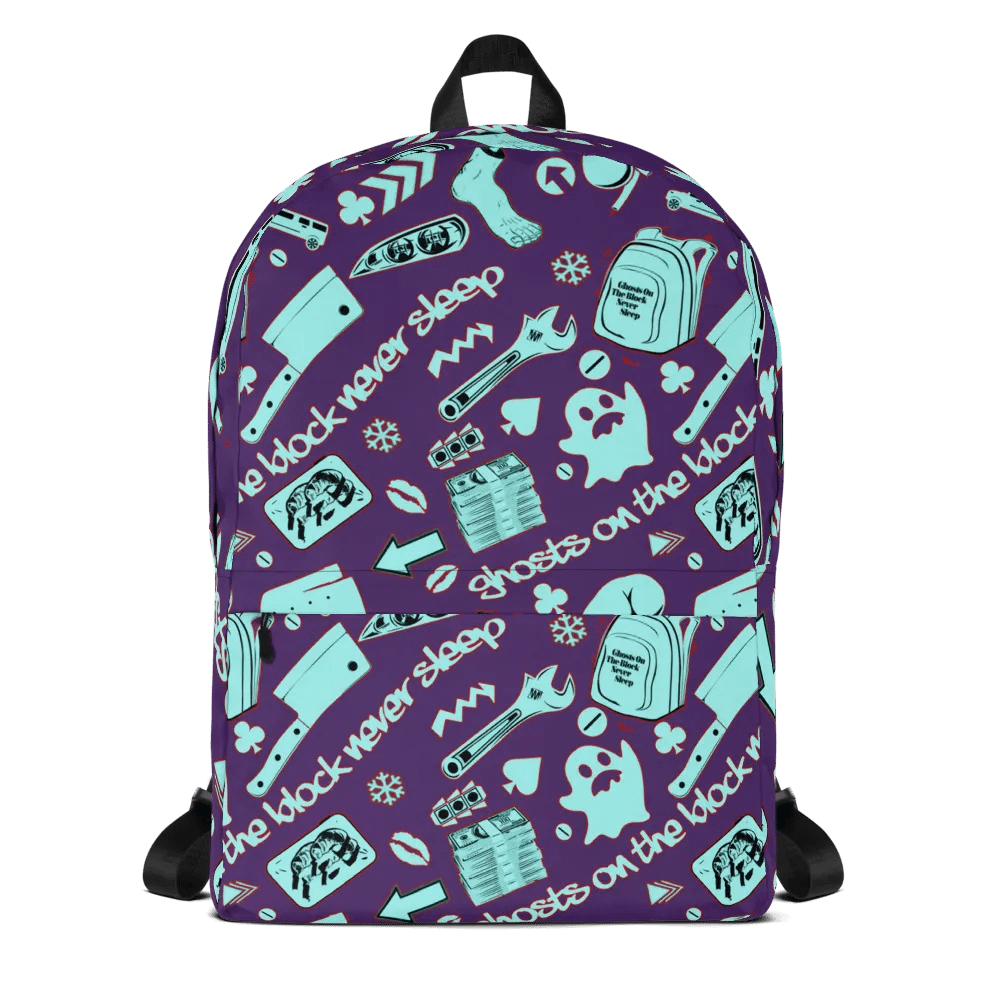 A8M - Ghosts On The Block Never Sleep Bookbag (Iced January) product image (1)