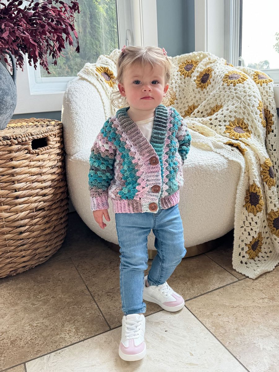 Children's Cascade Cardigan Crochet Pattern product image (6)