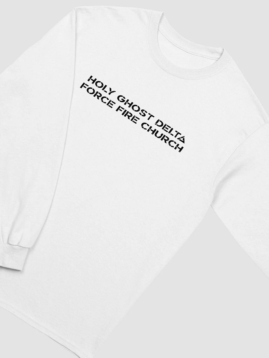HGDF Fire Church Long Sleeve White Gildan product image (3)
