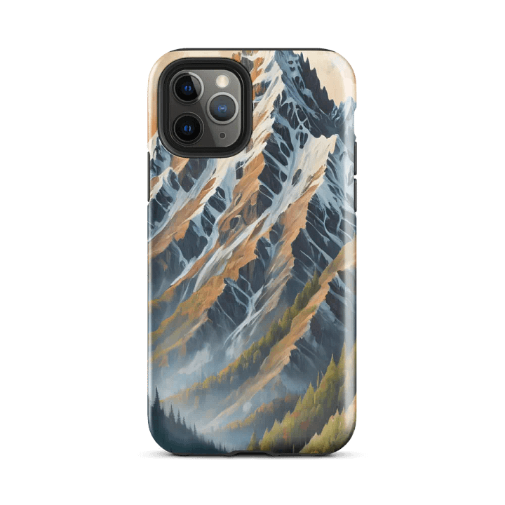 Tough Phone Case for iPhone® - Snow-Capped Mountain Summit product image (2)