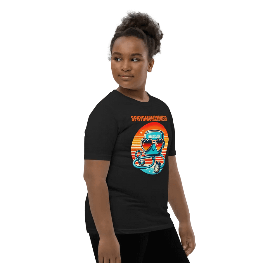 medical device tee, Heart Saver Sphygmomanometer Youth T-Shirt product image (12)