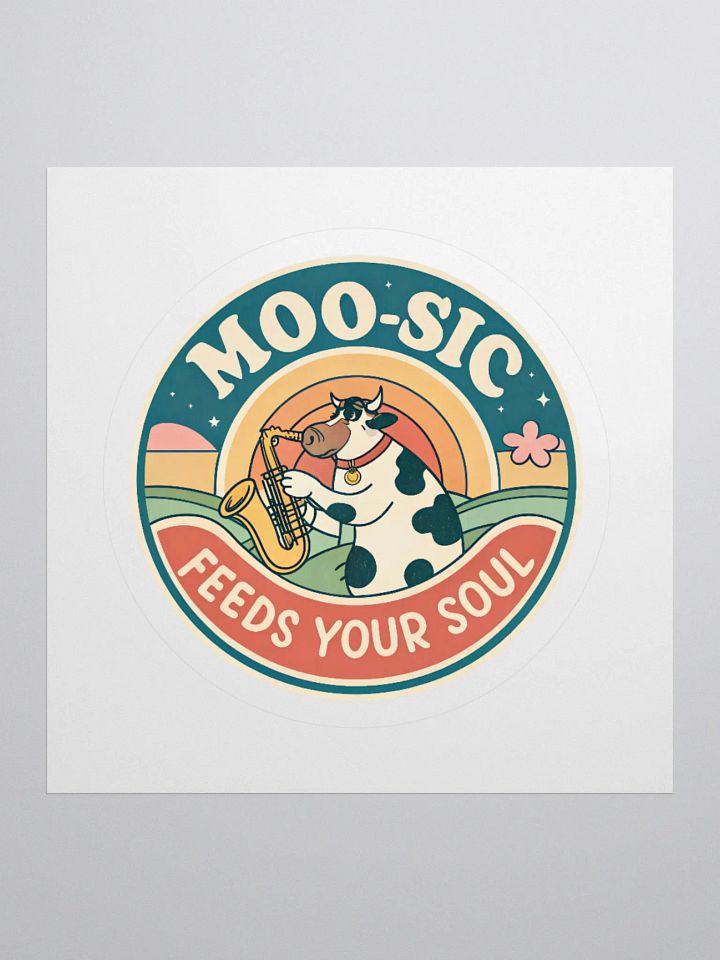 Moo-sical Cow Kiss Cut Stickers product image (2)