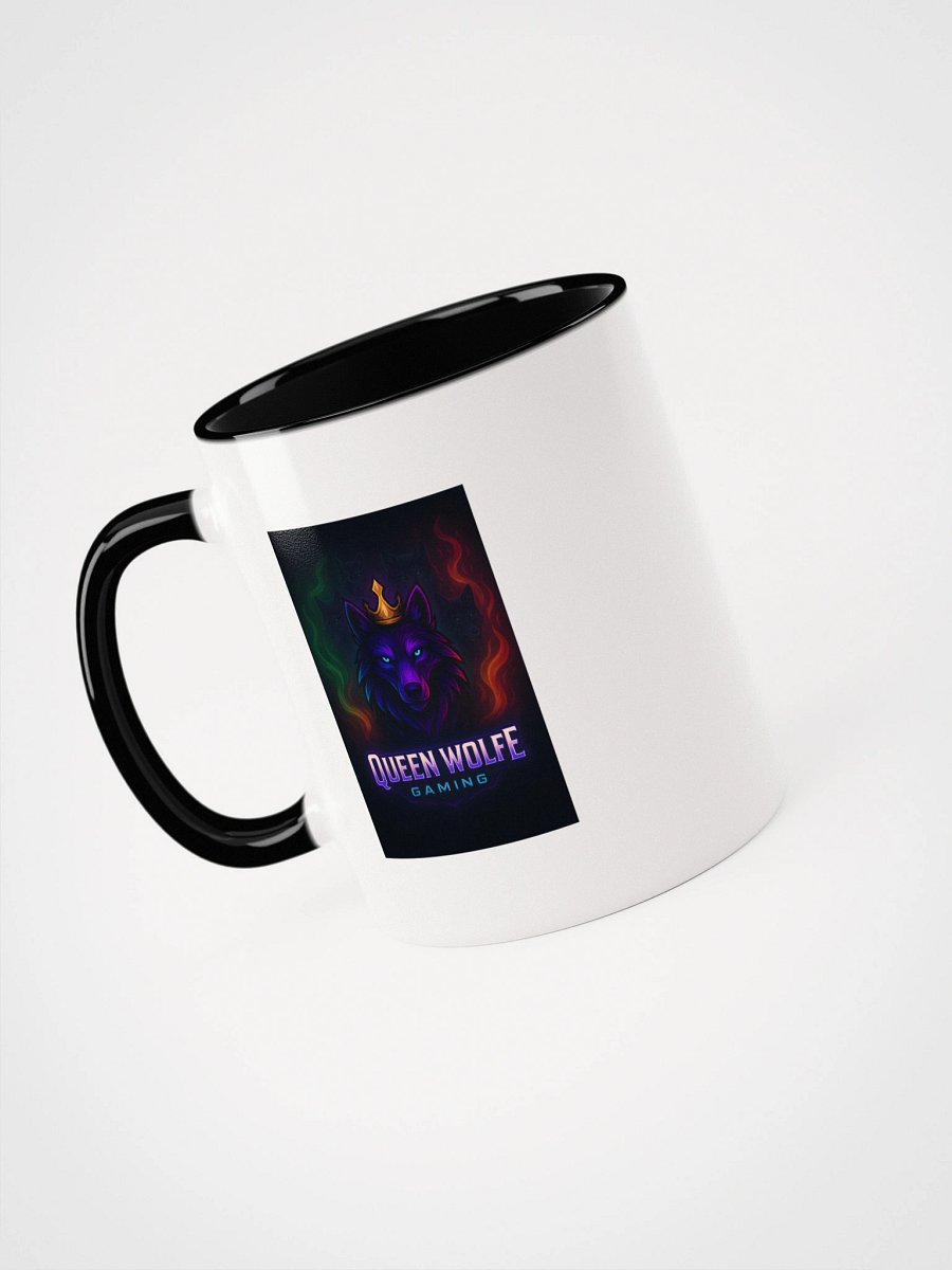 Neon Wolf Crown Ceramic Mug product image (6)