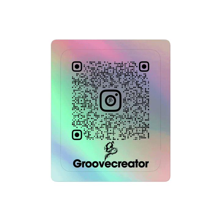 Holographic Groovecreator BLACK Stickers product image (2)