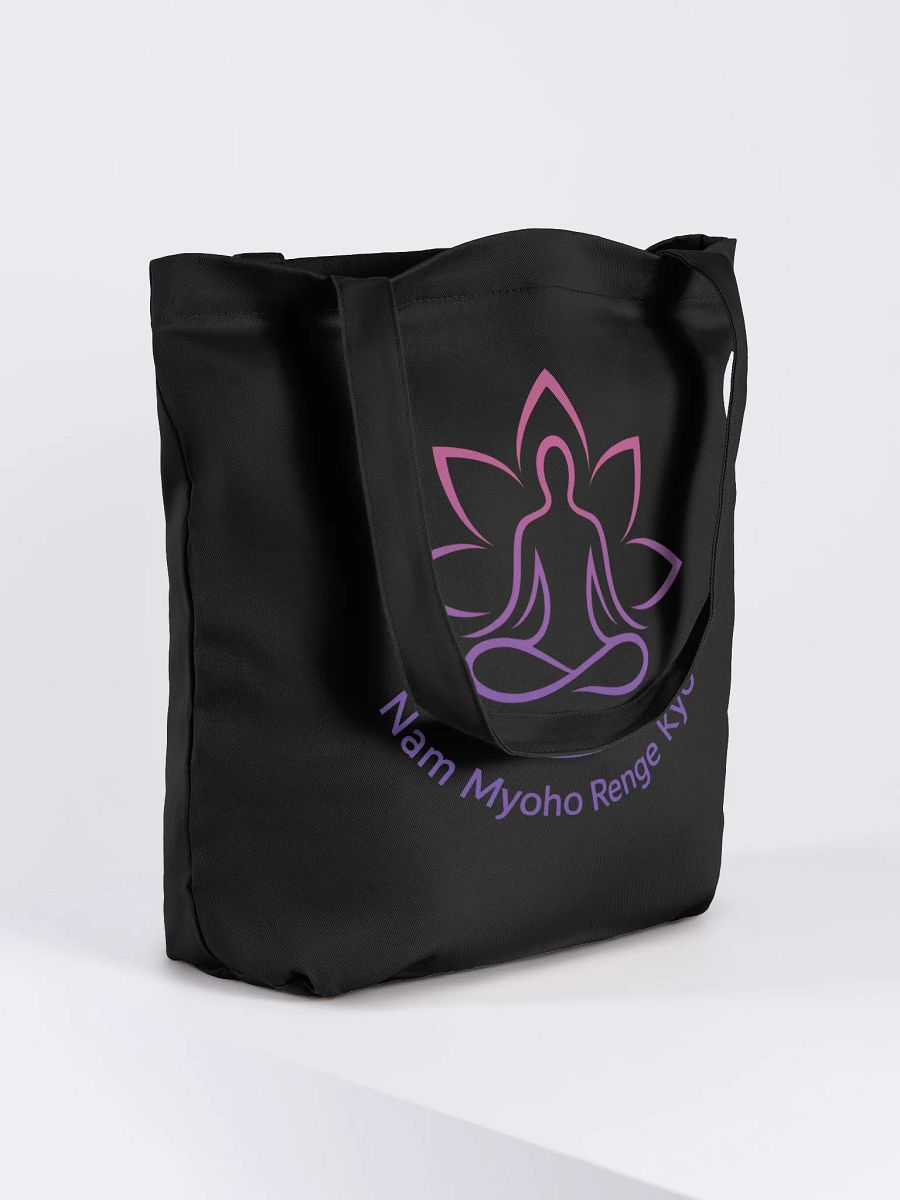 Eco Tote Bag – Organic Cotton Buddhist Meditation Tote product image (4)