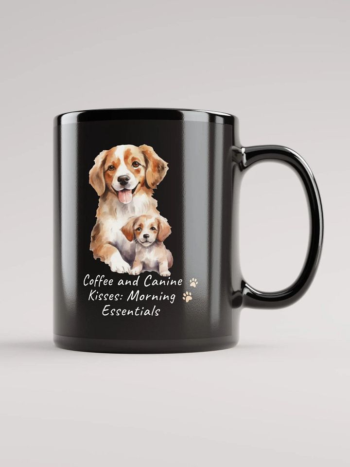 Coffee and Canine Kisses Black Mug product image (2)