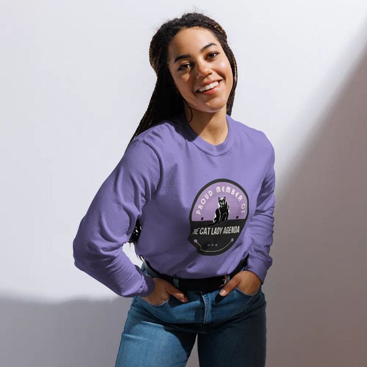 The Cat Lady Agenda: Feminist inspired long sleeve shirt product image (54)
