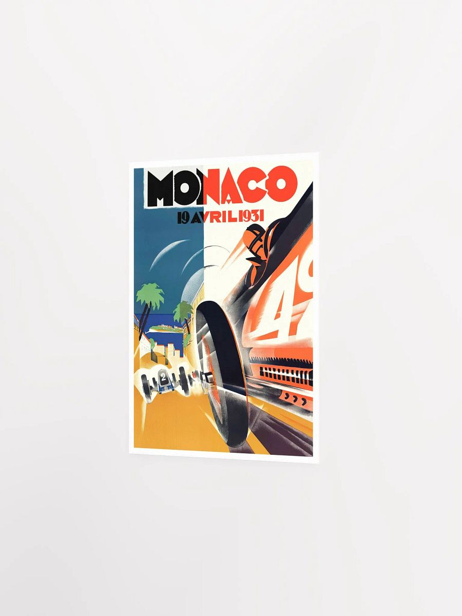 Monaco Vintage F1 Grand Prix, 1931 poster — Vintage Formula 1 poster, Monaco Grand Prix poster, retro travel poster, retro travel art product image (7)