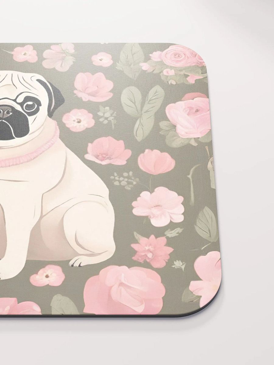 Floral Pattern Pug Mouse Pad product image (6)