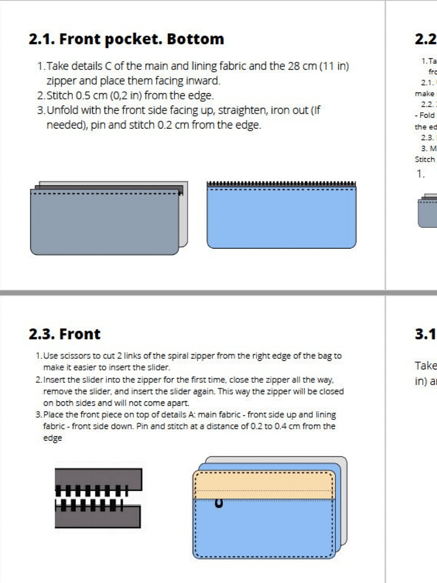 Bicycle handlebar bag PDF Pattern and Tutorial product image (6)