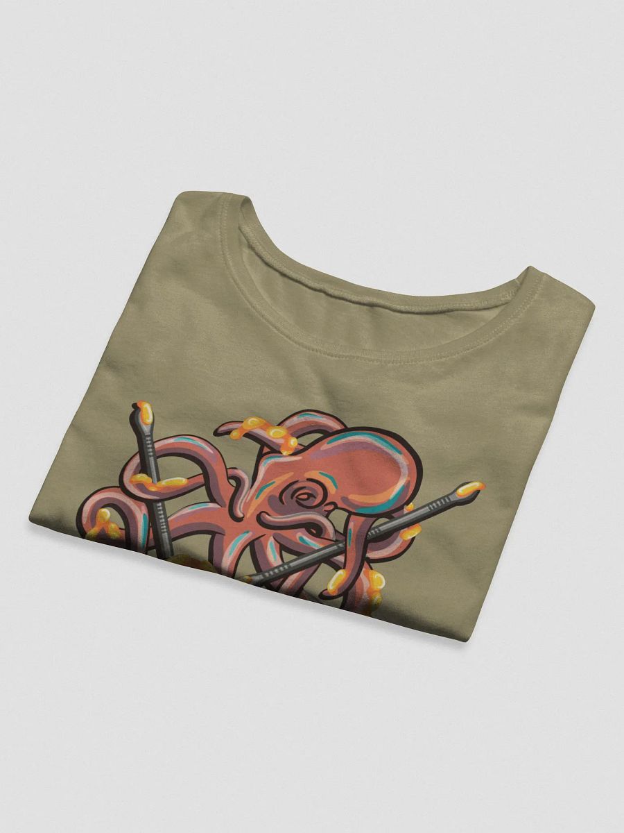 Dabbing Septopus Crop Top Shirt product image (5)
