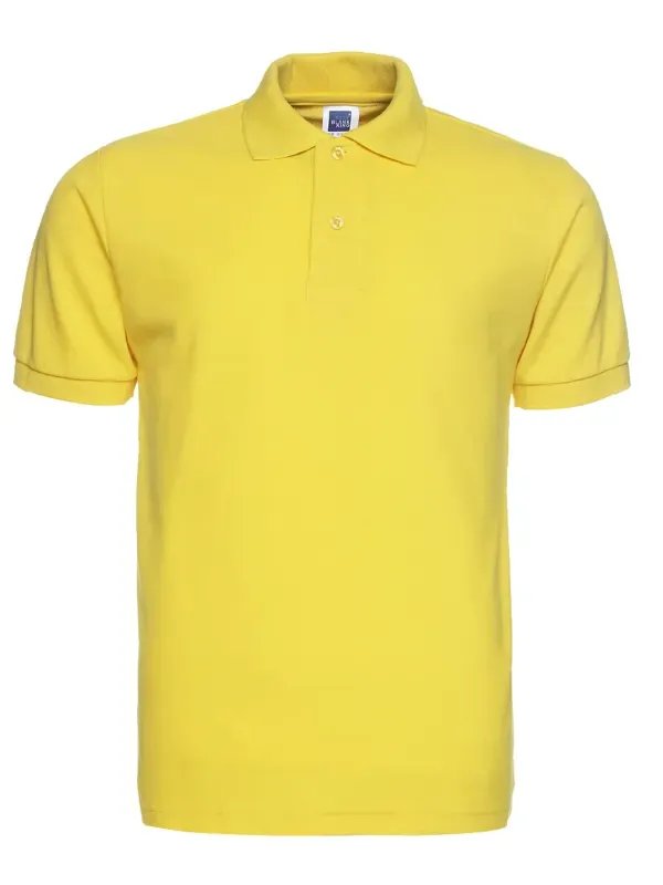Solid Color Lapel Short Sleeve Polo Shirt Plus Size product image (4)